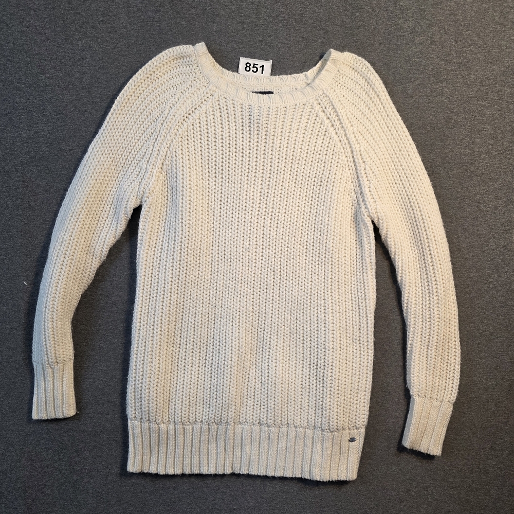 American Eagle Outfitters Off-White Open Knit "Jegging Sweater" Womens Small